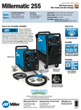 Load image into Gallery viewer, Millermatic® 255 MIG/Pulsed MIG Welder - 208/240V
